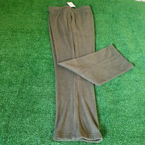 Rainforest Straight Leg Waffle Knit Comfy Olive Relaxed Sweatpants Size XL NWT